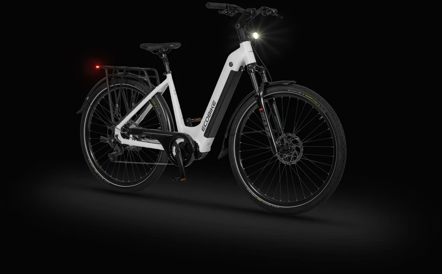 Dviratis 28" ECOBIKE LX300 36V 900 Wh 17" baltas