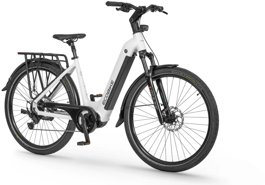 Dviratis 28" ECOBIKE LX300 36V 900 Wh 17" baltas