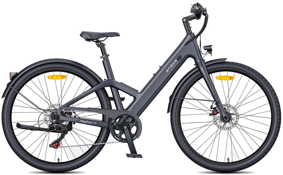 Dviratis 28" elektrinis Engwe N1 AIR ST mot. karboninis juodas