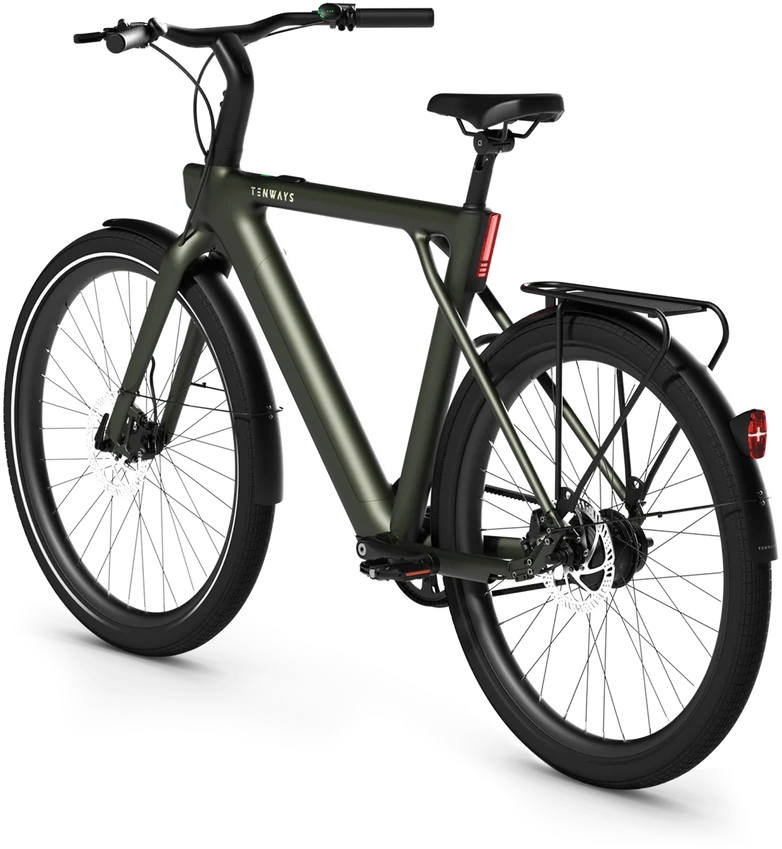Dviratis 28" elektrinis Tenways CGO009 250Wh vyr. žalias