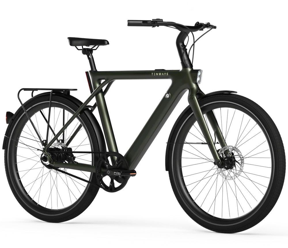 Dviratis 28" elektrinis Tenways CGO009 250Wh vyr. žalias