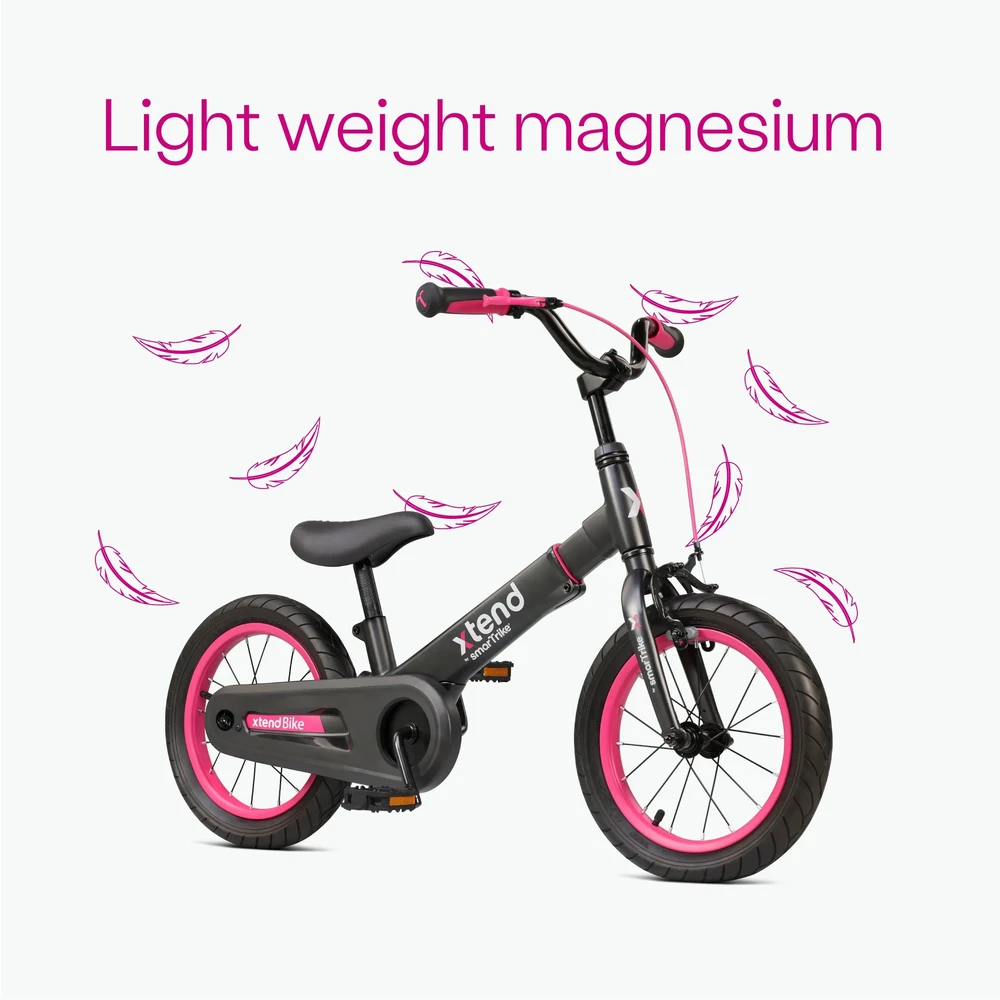 Dviratis nuo 3m iki 7m smarTrike Xtend - pink