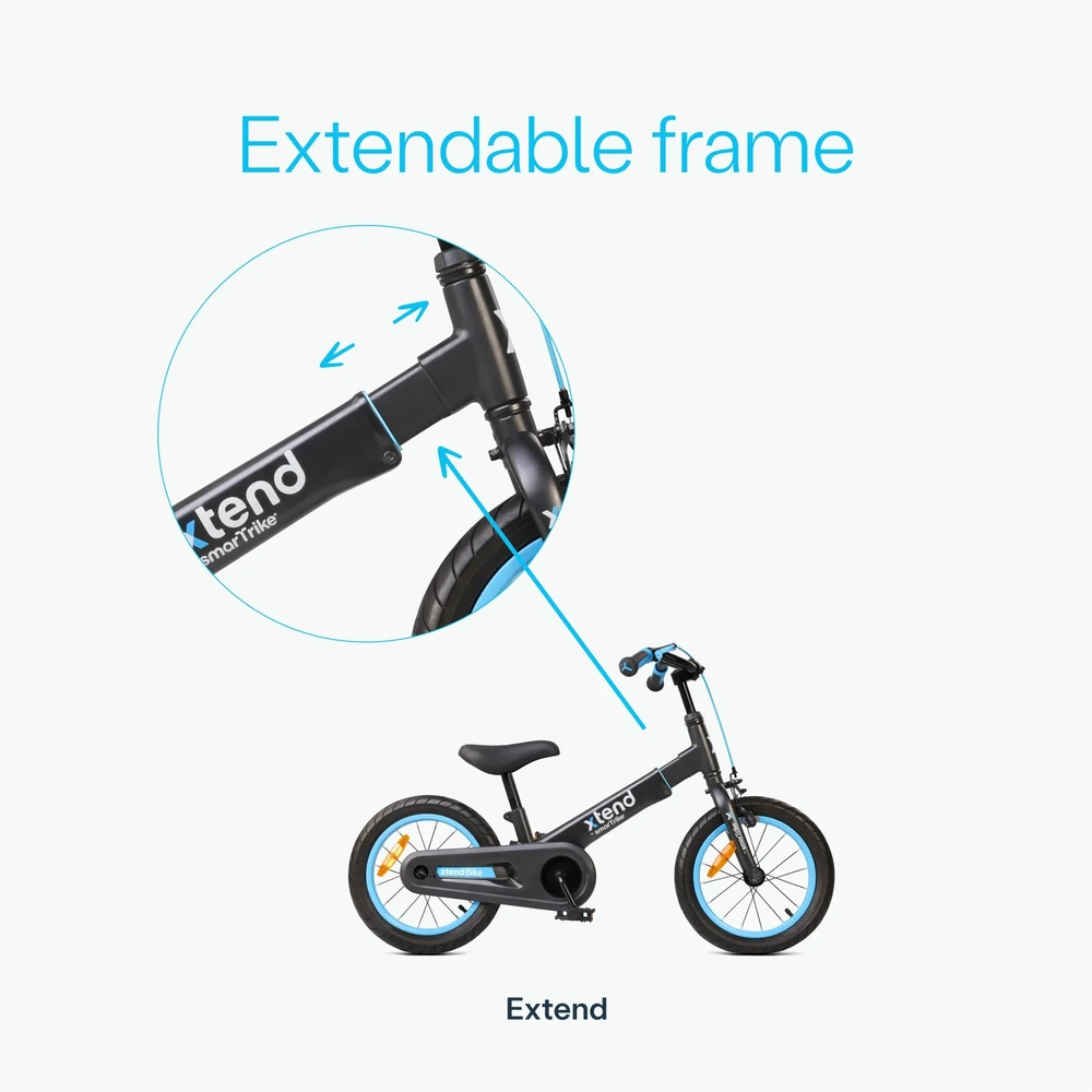 Dviratis nuo 3m iki 7m smarTrike Xtend - mėlynas