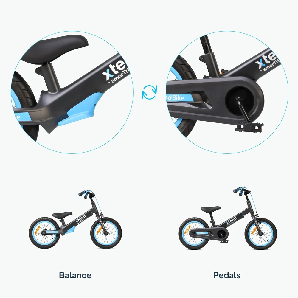 Dviratis nuo 3m iki 7m smarTrike Xtend - mėlynas