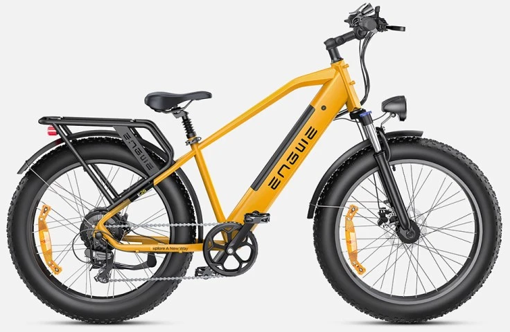 Dvirtais 26 elektrinis Engwe E26 1000Wh vyriškas geltonas
