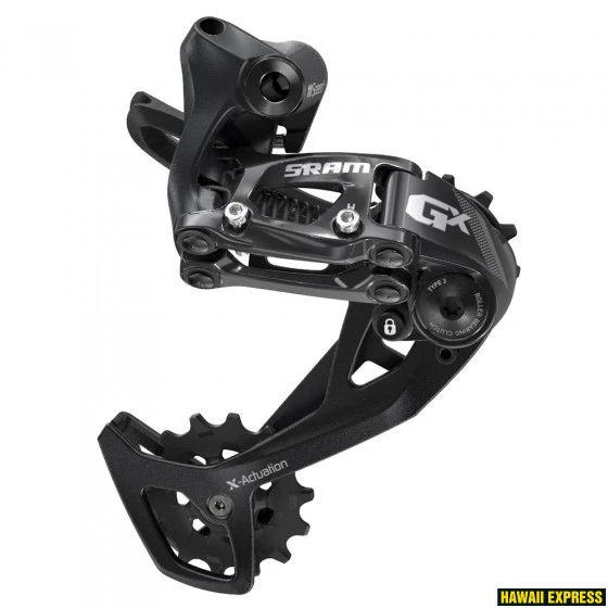 Galinis pavarų perjungėjas SRAM GX 2X11-Speed Long Cage Juodas
