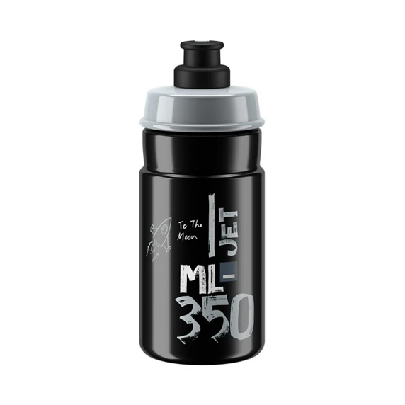 Gertuvė Elite Jet Juodas Pilkas Logo 350ml