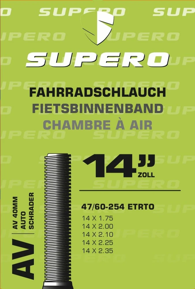 Kamera 14" Supero Ventil: Schrader / AV 47/60 - 254