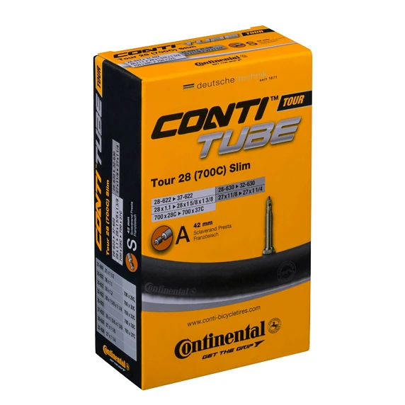 Continental 28 Slim Presta valve 28/37-609/642 dviračio kamera