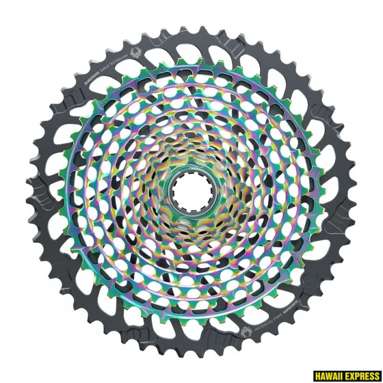 Galinis žvaigždžių blokas SRAM XG-1299 Eagle 12-speed 10-52T rainbow