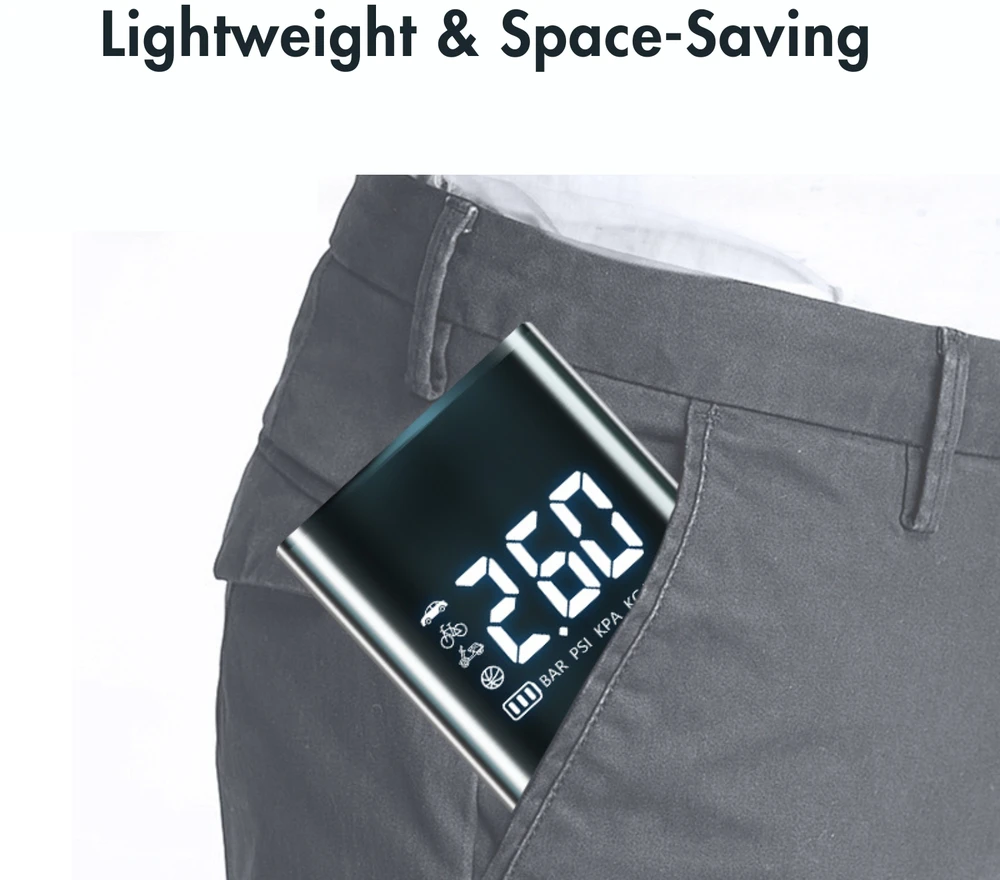 Kita Belaidė oro pompa FIT2 2308 25 L/min, 150 PSI, 3900 mAh, Type-C