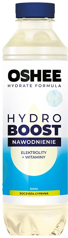 Kita Citrinų skonio negazuotas izotoninis gėrimas OSHEE HydroBoost papildytas elektrolitais bei vitaminais, 555ml