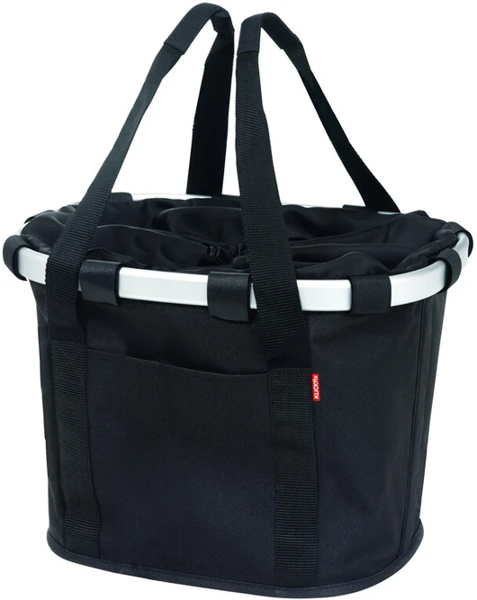 Kita Krepšys ant dviračio vairo Bikebasket juodas su burbulais 350x280x260 mm 15L