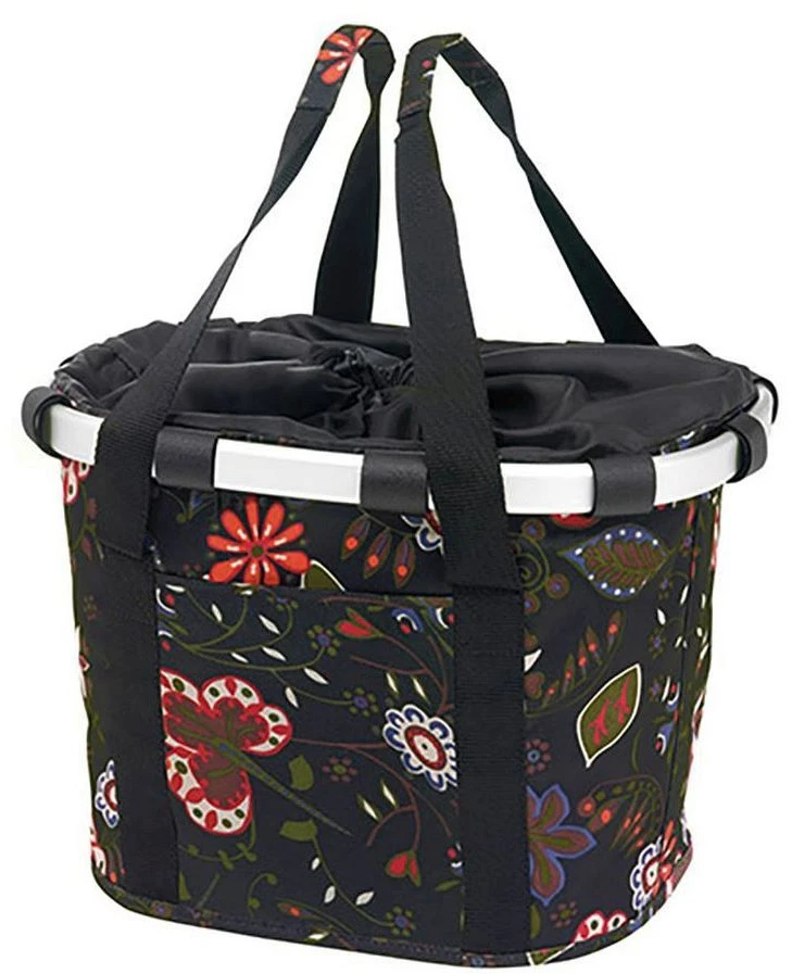 Kita Krepšys ant dviračio vairo Bikebasket juodas su gelėmis 350x280x260 mm 15L