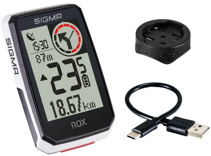 Sigma ROX 2.0 GPS dviračio kompiuteris, Baltas