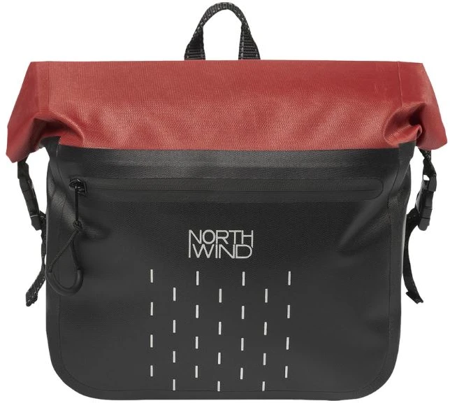Krepšys ant vairo Northwind Barrier 2.0 juoda/raudona