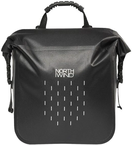 Krepšys ant vairo Northwind Barrier Plus 24" (ML-S) juodas