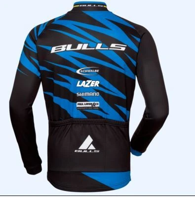 Marškinėliai ilgom rankovėm vyr. Bulls Team Trikot 2021 mėlyna/juoda