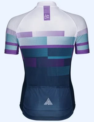 Marškinėliai mot.trumpom rankovėm APURA Velo Love-Le balta/violetinė