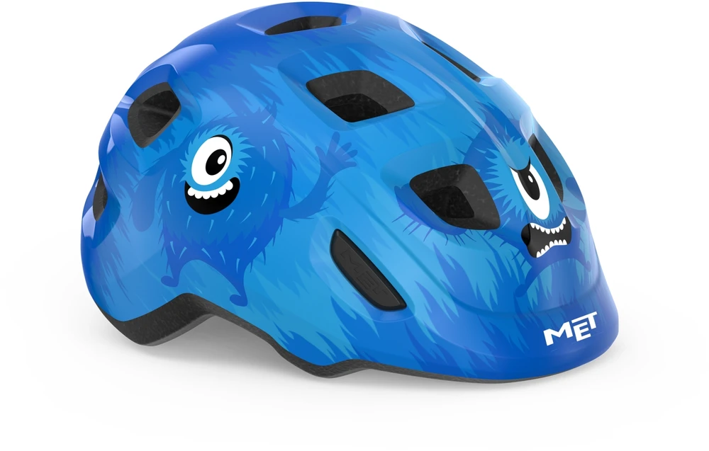 Met Salmai Šalmas MET HOORAY Mėlyna Monsters Glossy S 52-56 cm