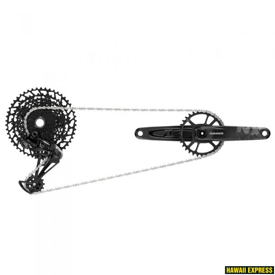 Pavarų grupė SRAM NX Eagle DUB Groupset (Rear Der, Trigger Shifter w Clamp, Crankset DUB 12s 175 w DM 32t X-SYNC Chainring, Chain 126 links 12s,Cassette PG-1230 11-50t, Chaingap Gauge)