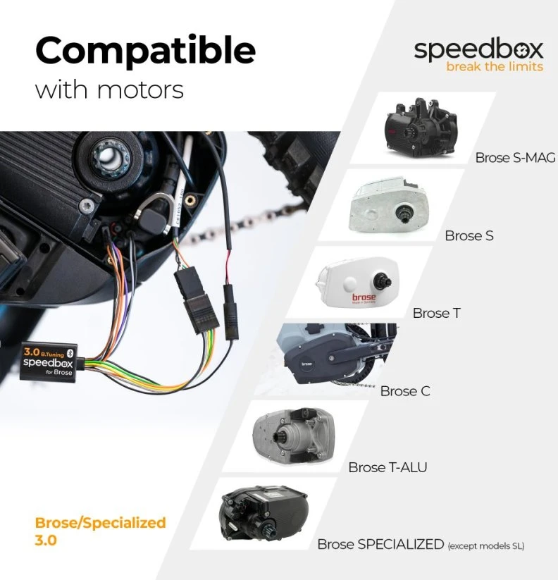 Priedas elektriniam dviračiui SpeedBox 3.0 for Brose