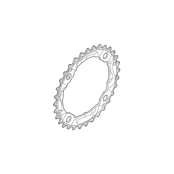 Priekinė žvaigždė Shimano 9g 104 Deore 36t