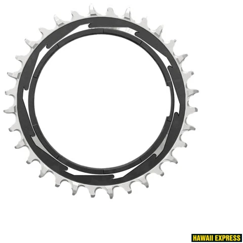 Priekinė žvaigždė SRAM T-TYPE 32T Powermeter Threaded 3mm Offset Eagle (including pin thread backup and screw) - Juodas/Sidabrinis XXSL D1