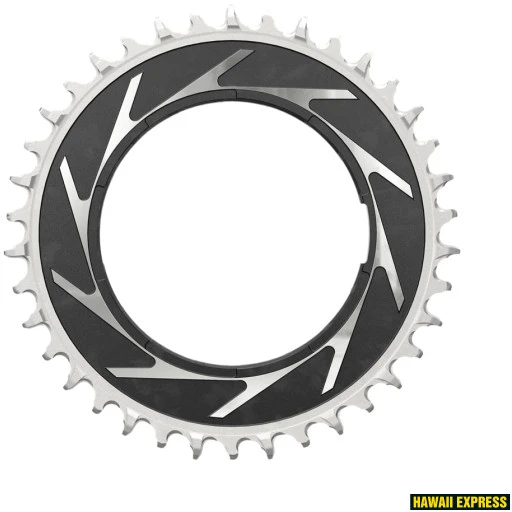 Priekinė žvaigždė SRAM T-TYPE 38T Powermeter Threaded 0mm Offset Eagle (including pin thread backup and screw) - Juodas/Sidabrinis XXSL D1