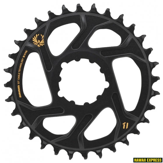 Priekinė žvaigždė SRAM X-SYNC 2 32T Direct Mount 3mm Offset Boost Alum Eagle Gold