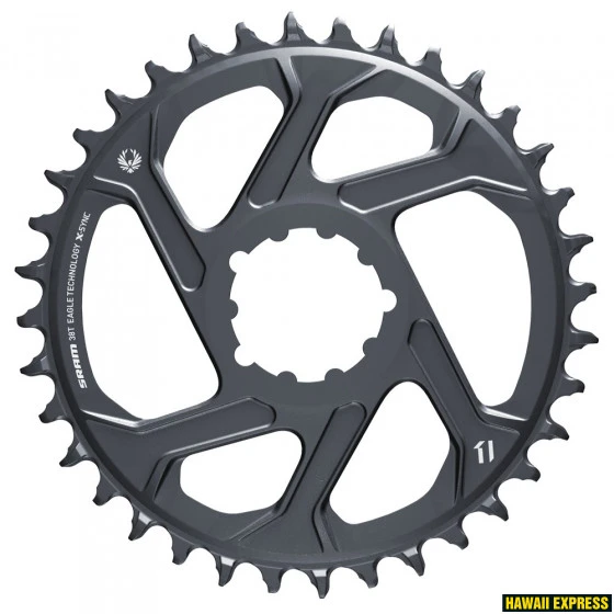 Priekinis dantratis SRAM Eagle X-Sync2 Direct Mount alu 3mm offset 38T pilkas