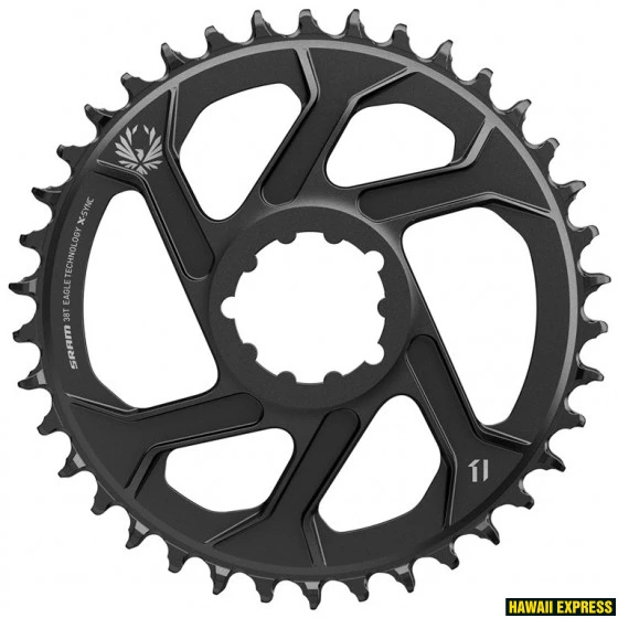 Priekinis dantratis SRAM MTB Eagle X-Sync2 Direct Mount alu 11-speed 3mm offset 38T juodas