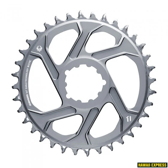 Priekinė žvaigždė SRAM X-SYNC 2 SL 34T Direct Mount 3mm Offset Boost Eagle Lunar Pilkas