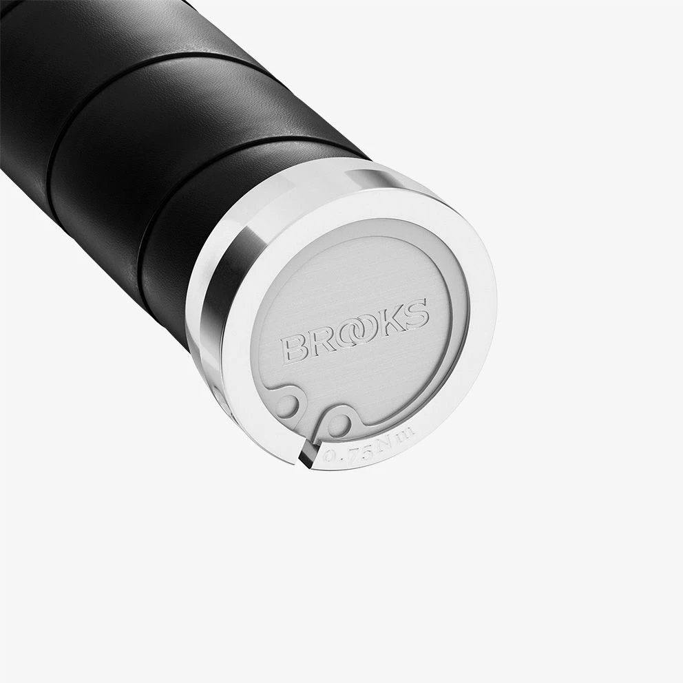 Rankenėlės Brooks odinės GRIPS 130/130 Juodos