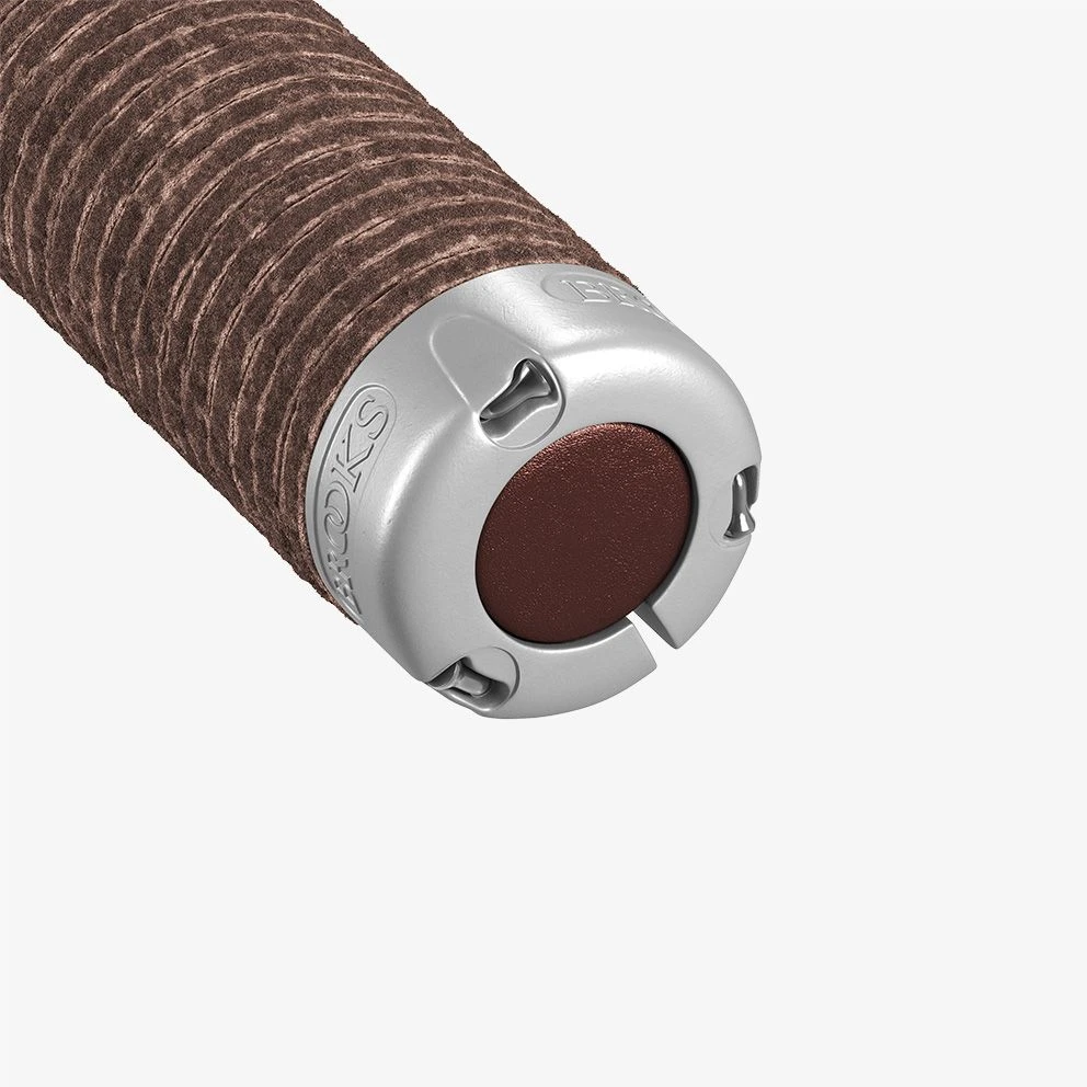 Rankenėlės Brooks verstos odos GRIPS 130/130 rudos