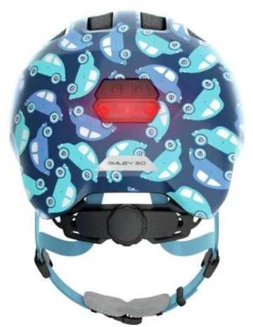Šalmas Abus vaikiškas Smiley 3.0 LED mėlynas car