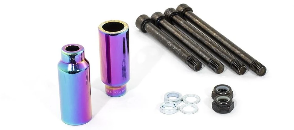 Slamm Scooters Paspirtuko pegai SLAMM NEOCHROME CYLINDER PEGS