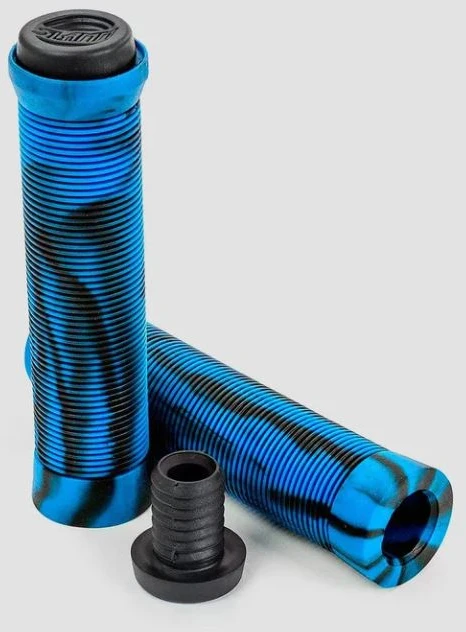 Slamm Scooters Vairo rankenėlės SLAMM PRO SWIRL BAR GRIPS mėlynos