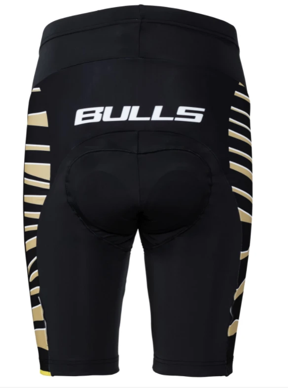 Šortai vyr. BULLS Zebra Gold juoda/geltona