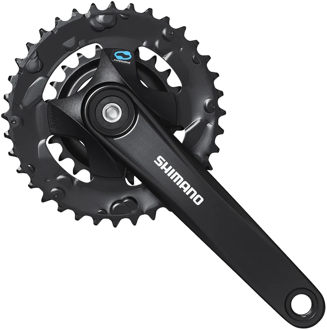 Priekinis žvaigždžių blokas Shimano ALTUS FC-M315-2 175MM 7/8-speed juodas-36X22T