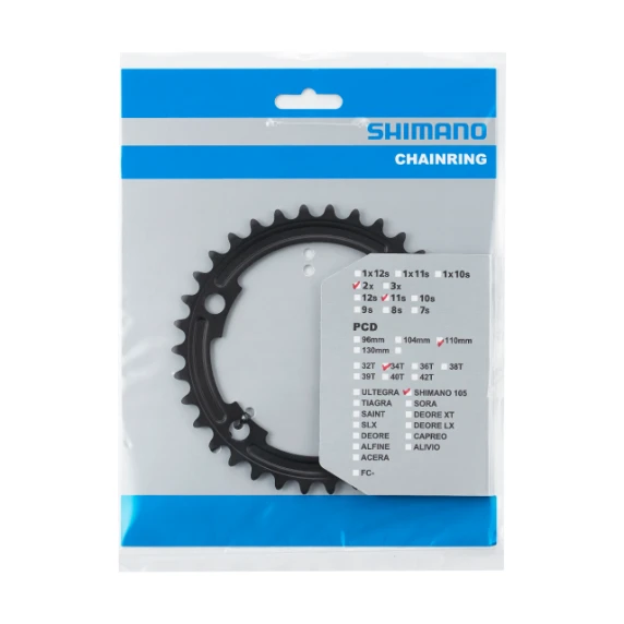 Žvaigždė Shimano 34T-MS 105 FC-R7000 for 50-34T Juodas