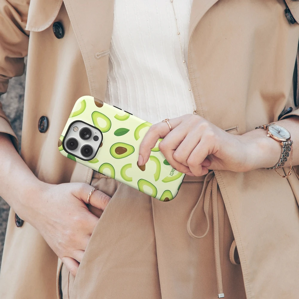 Coveris Telefono dėklas Magsafe "Avocado" iPhone 12-17, Samsung S22-26, Google Pixel 10/Pro/ProXL modeliams