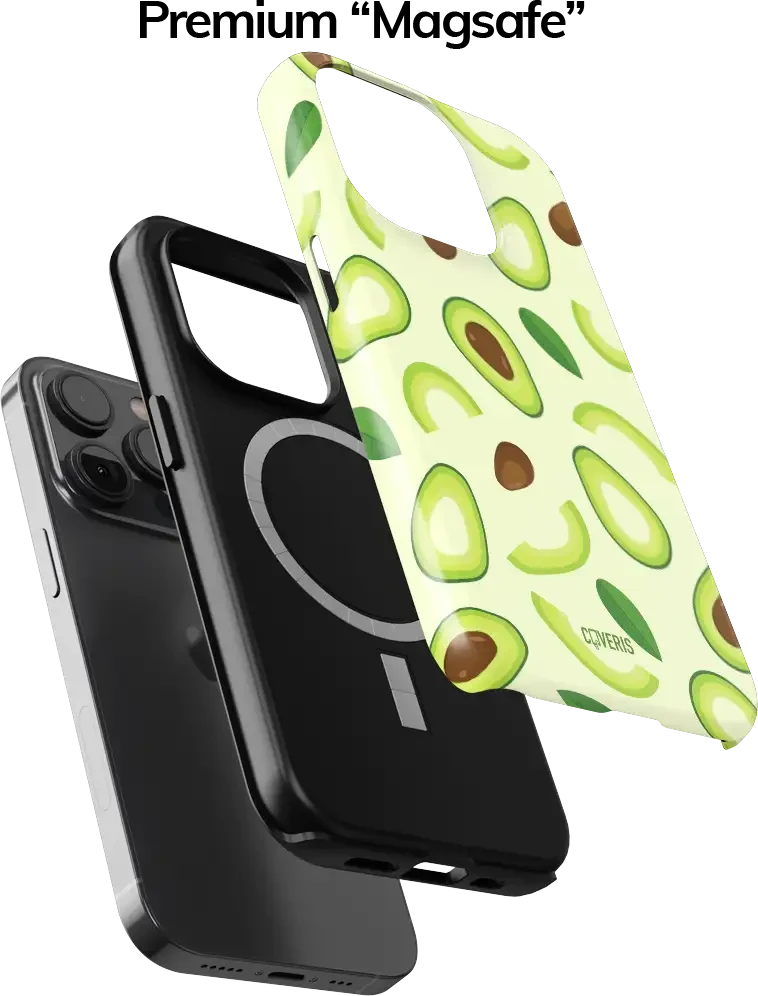 Coveris Telefono dėklas Magsafe "Avocado" iPhone 12-17, Samsung S22-26, Google Pixel 10/Pro/ProXL modeliams