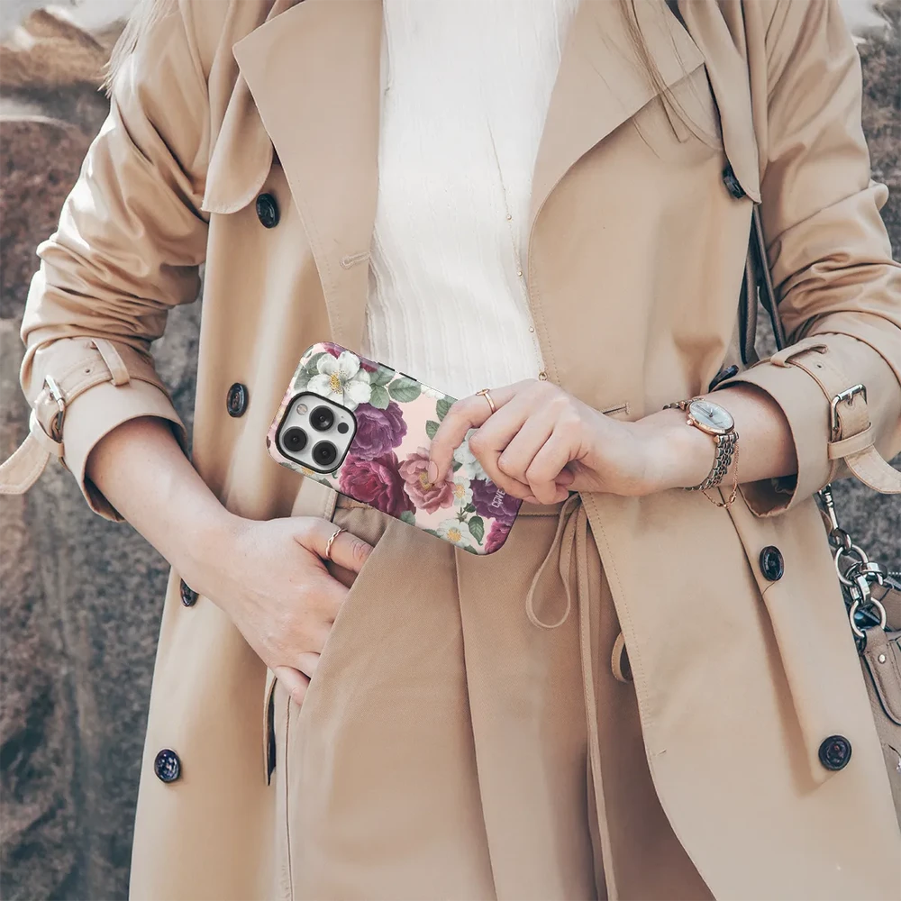 Coveris Telefono dėklas Magsafe "Blossom" iPhone 12-17, Samsung S22-26, Google Pixel 10/Pro/ProXL modeliams