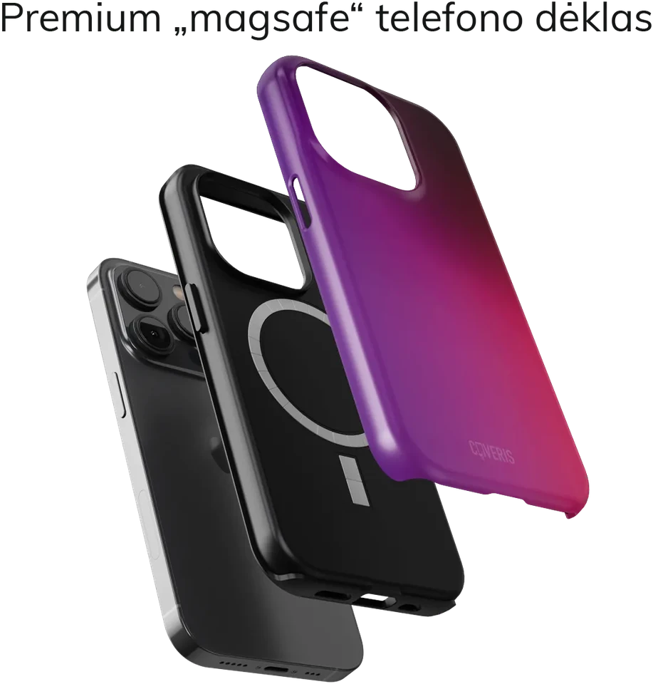 Coveris Telefono dėklas Magsafe "Bold Tones" iPhone 12-17, Samsung S22-26, Google Pixel 10/Pro/ProXL modeliams