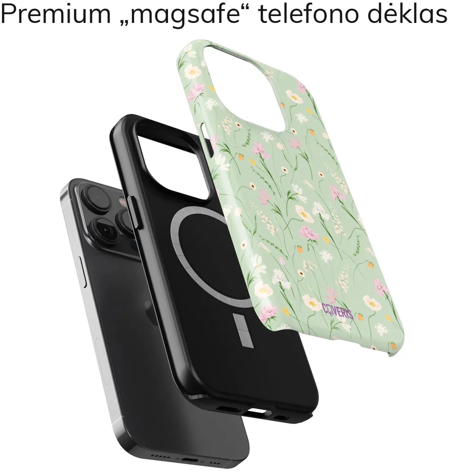 Coveris Telefono dėklas Magsafe "Bouquet-5" iPhone 12-17, Samsung S22-26, Google Pixel 10/Pro/ProXL modeliams