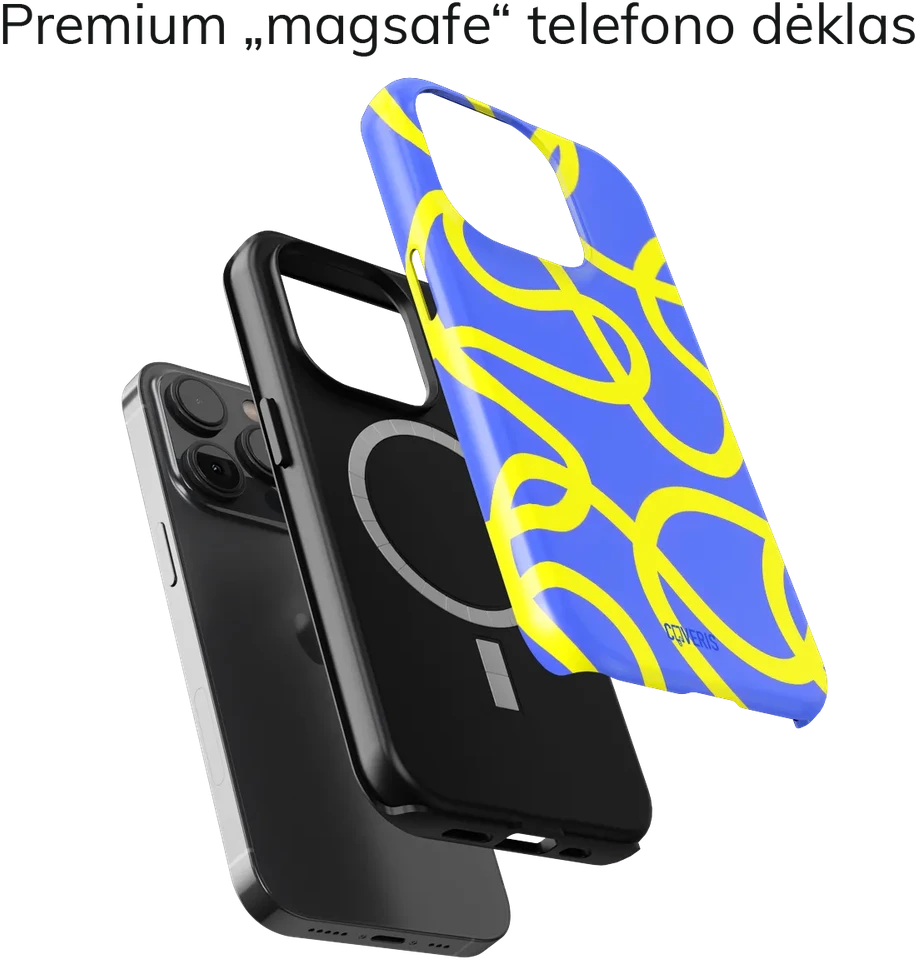 Coveris Telefono dėklas Magsafe "Brillia" iPhone 12-17, Samsung S22-26, Google Pixel 10/Pro/ProXL modeliams