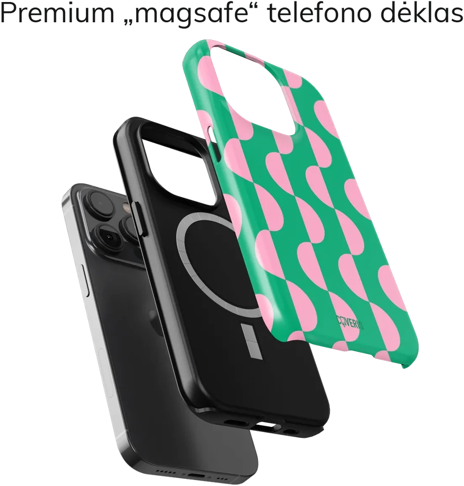 Coveris Telefono dėklas Magsafe "Bubble" iPhone 12-17, Samsung S22-26, Google Pixel 10/Pro/ProXL modeliams
