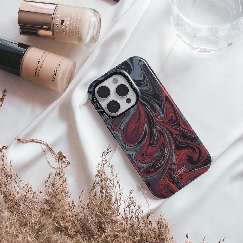 Coveris Telefono dėklas Magsafe "Burgundy" iPhone 12-17, Samsung S22-26, Google Pixel 10/Pro/ProXL modeliams
