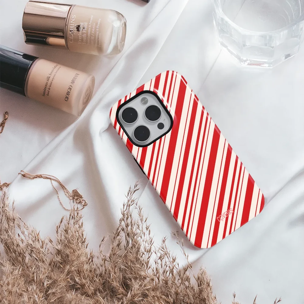 Coveris Telefono dėklas Magsafe "CandyCaneChic" iPhone 12-17, Samsung S22-26, Google Pixel 10/Pro/ProXL modeliams